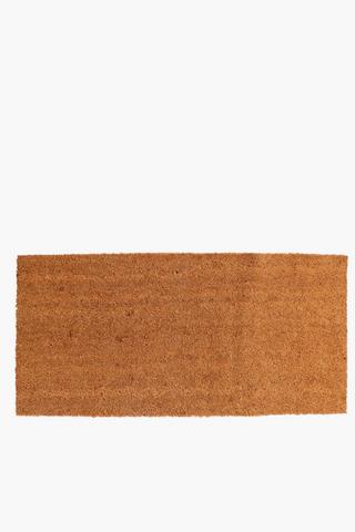 Plain Coir Double Door Mat, 40x120cm