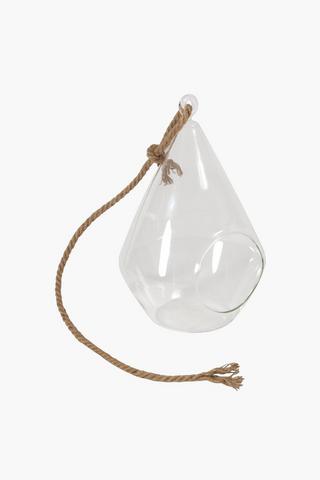 Glass Hanging Planter Small