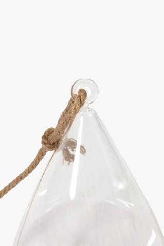 Glass Hanging Planter Small