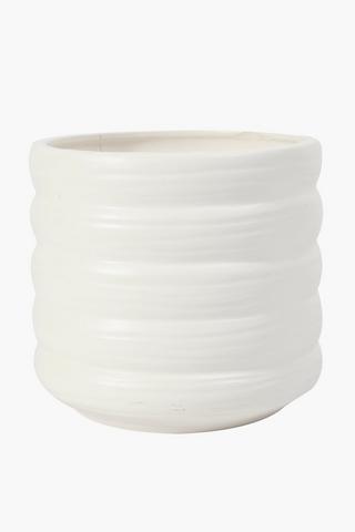 Ceramic Ribbed Planter Large