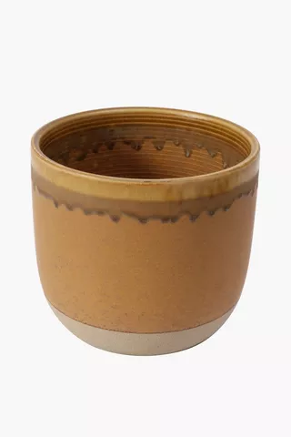 Drip Ceramic Planter, Large