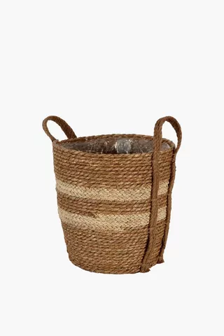 Woven Basket Planter, Large