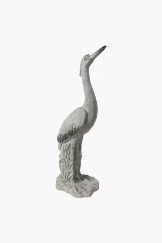 Resin Seated Heron Statue
