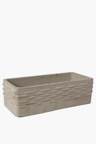 Geo Herb Cement Planter Box