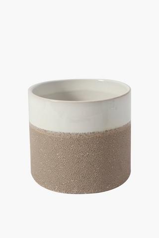 Sand Crackle Planter, Medium