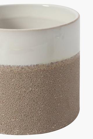 Sand Crackle Planter, Medium