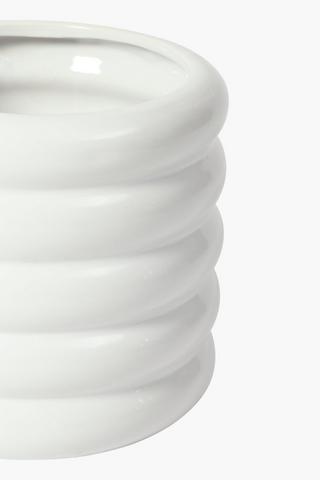 Ceramic Wave Planter, Large