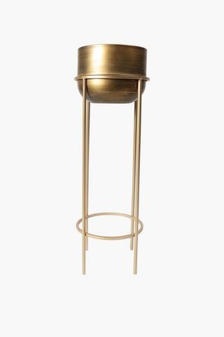 Metal Standing Planter, Medium