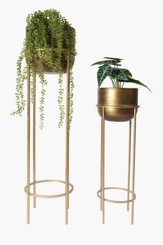 Metal Standing Planter, Medium