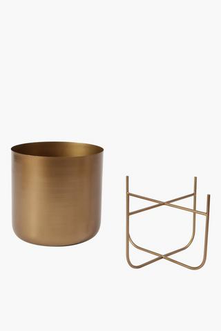 Classic Metal Standing Planter
