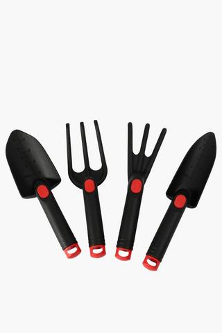 4 Piece Plastic Garden Tool Set