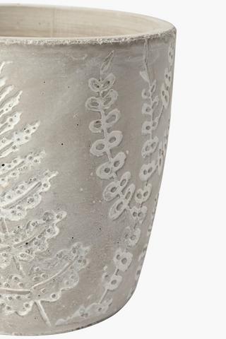 Fern Cement Planter, Large