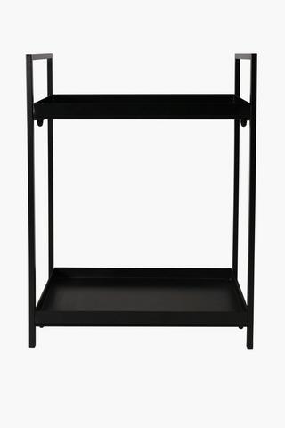 Metal 2 Tier Storage Shelf