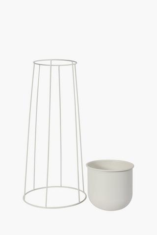 Metal Tower Planter Large