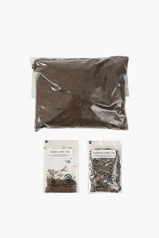 Microgreens Grow Kit : Rocket And Sunflower