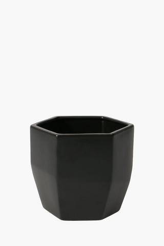Hex Ceramic Planter