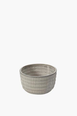 Ripple Ceramic Bowl Planter