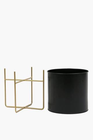 Classic Metal Standing Planter, 32cm