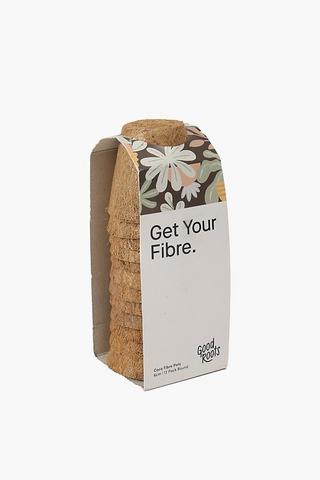 12 Pack Fibre Pots