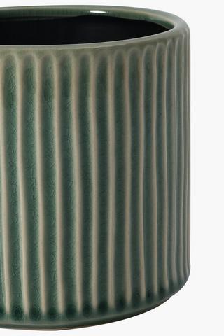 Ceramic Ribbed Planter