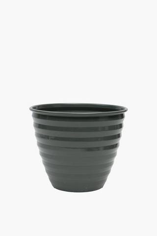 Ridged Metal Planter Medium