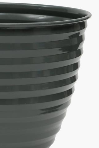 Ridged Metal Planter Extra Large