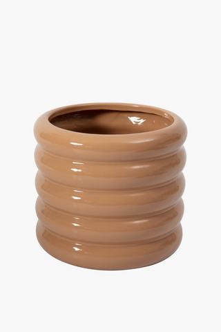 Wave Ceramic Planter, Large