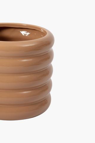 Wave Ceramic Planter, Large