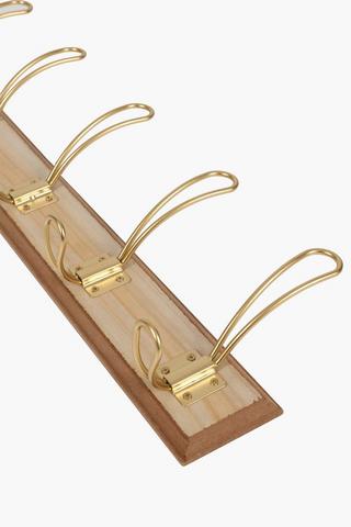 Vintage Metal 5 Wall Hooks