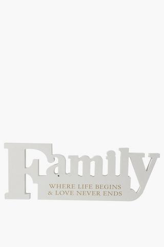 Family Standing Plaque