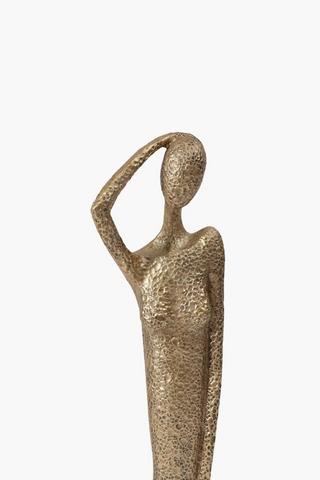 Metallic Dappled Lady Statue