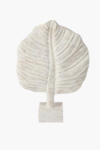Wood Leaf On Plinth