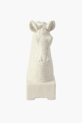 Ceramic Horse Head Statue