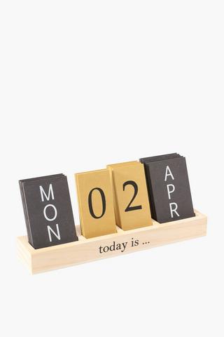 Wood Card Calendar