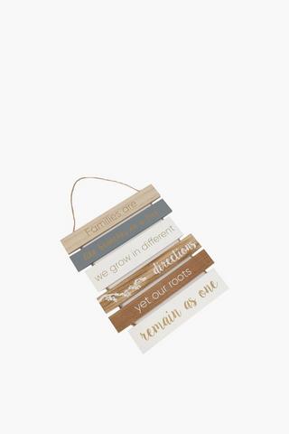 Inspirational Script Hanging Plaque