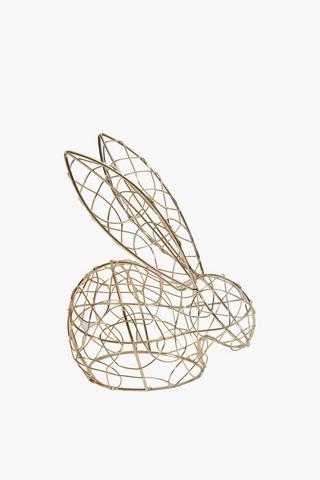 Wire Bunny Statue
