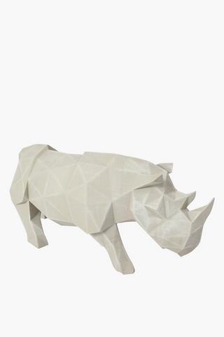 Facet Rhino Statue
