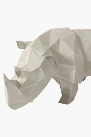 Facet Rhino Statue
