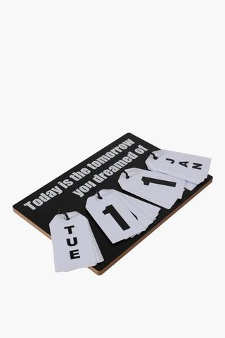 Denver Wooden Flip Calendar
