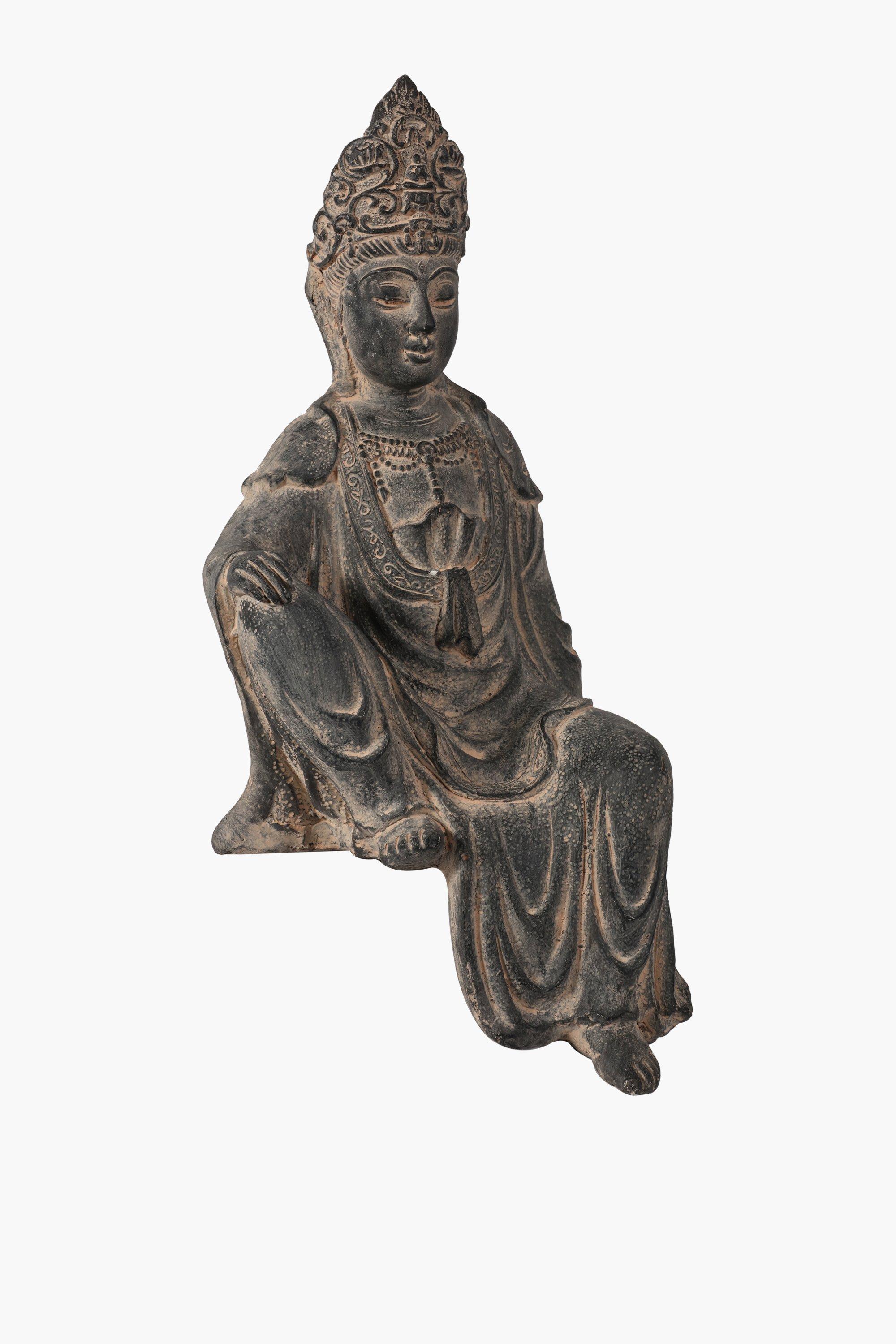 Zen Man Seated Statue, Xl