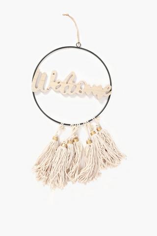 Welcome Hanging Sign