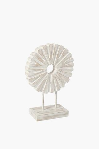 Carved Ring Mango Wood Decor, Small