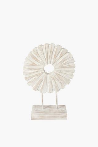 Carved Ring Mango Wood Decor, Small