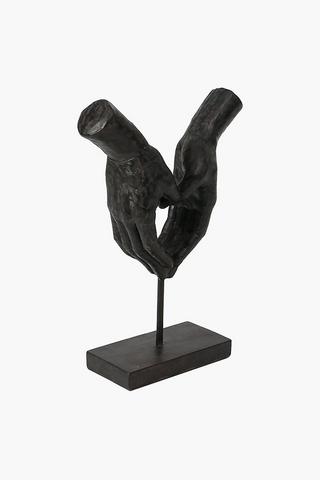Hand Heart On Plinth