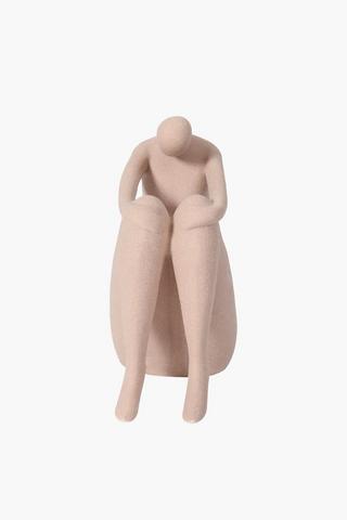 Seated Ceramic Statue