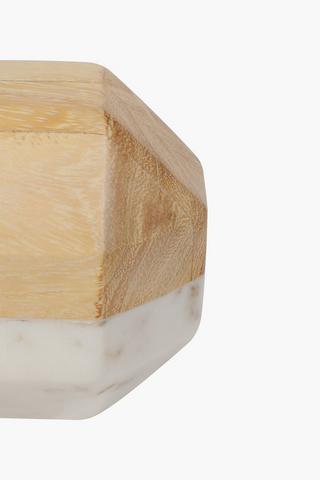 Marble And Wood Cube Decor