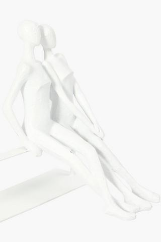 Benched Couple Statue Decor