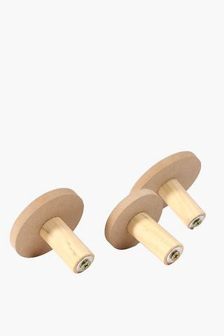 3 Piece Wooden Hooks