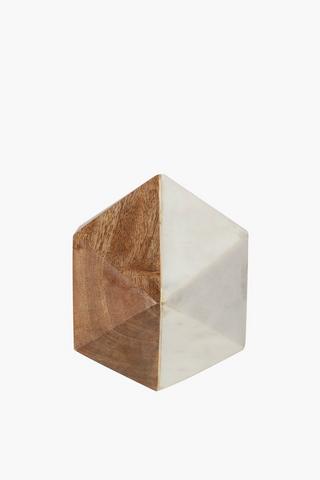 Marble And Wood Hexagon Decor