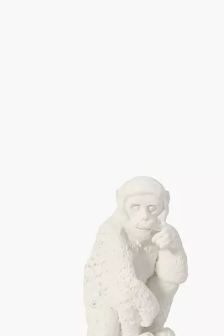 Ceramic Monkey Statue